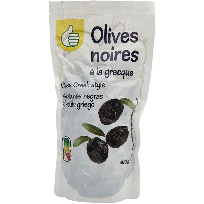 AUCHAN Essentiel Olives noires à la grecque
