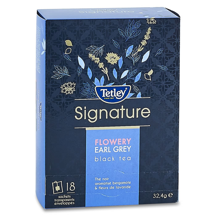 TETLEY Signature Thé noir bergamote, fleurs de lavande