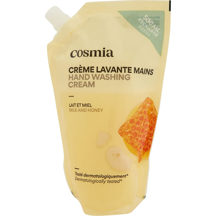 COSMIA Recharge crème lavante mains au miel et lait