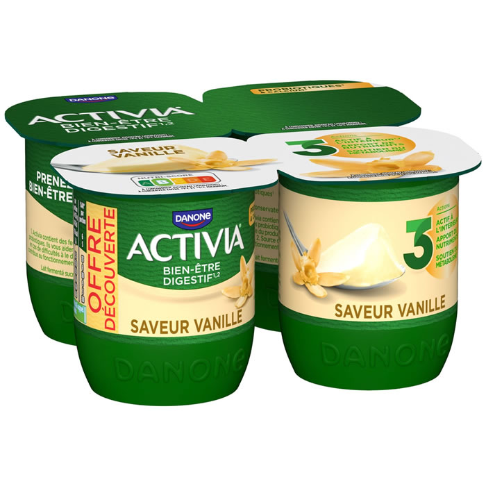 ACTIVIA Yaourts bifidus à la vanille