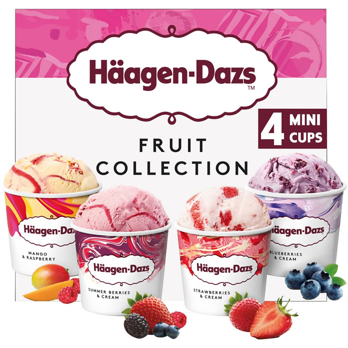 HÄAGEN-DAZS Panachés de mini crème glacée aux fruits