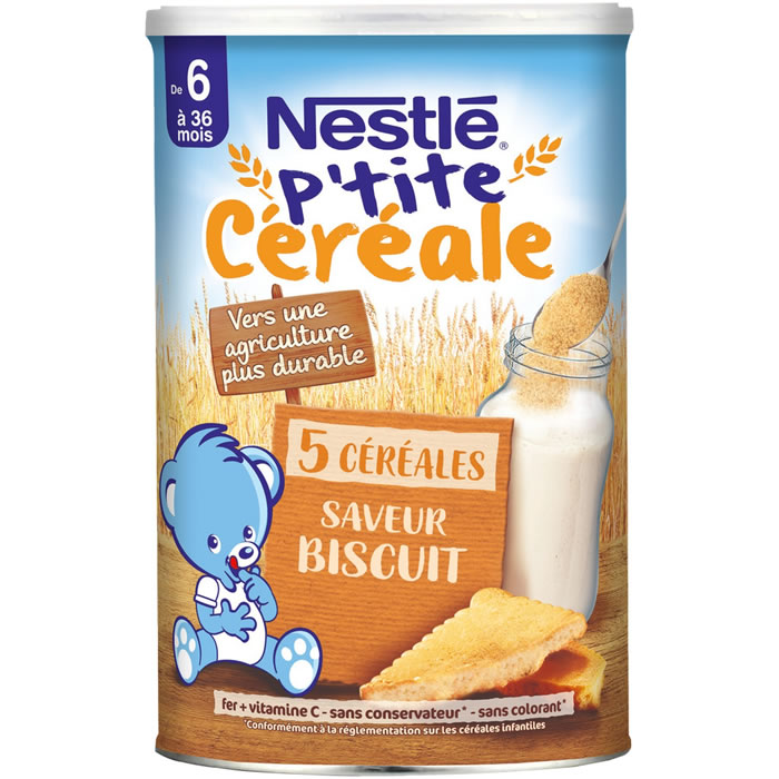 NESTLE P'tite Céréale Céréales en poudre biscuité dès 6 mois