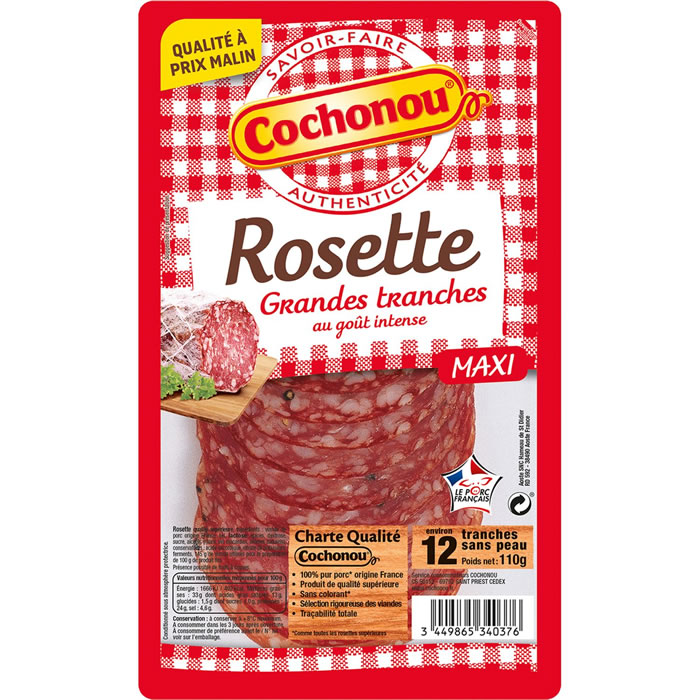 COCHONOU Rosette en tranche