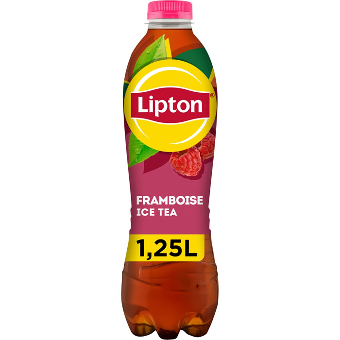 LIPTON Ice Tea Thé glacé aromatisé à la framboise