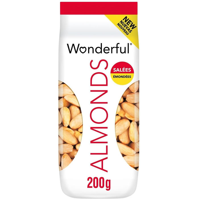 WONDERFUL Amandes décortiquées émondées grillées et salées