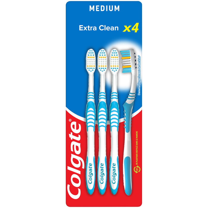 COLGATE Extra Clean Brosse à dents médium