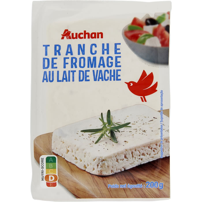 AUCHAN Fromage au lait de vache