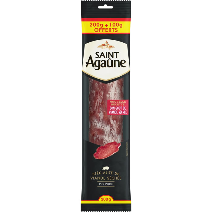 SAINT AGAUNE Spécialité de viande séchée nature en saucisson