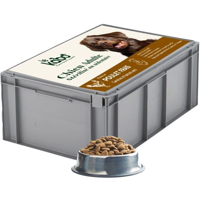 LE KABO Croquettes au poulet pour chien stérilisé