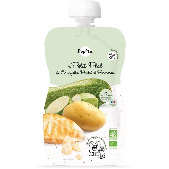 POPOTE Purée de courgette, poulet et parmesan dès 6 mois bio