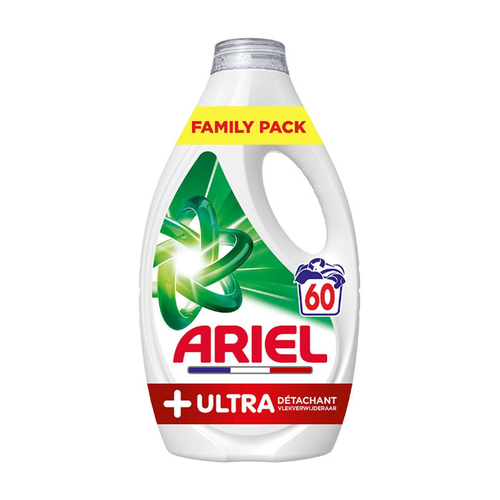 ARIEL + Ultra Lessive liquide action détachante