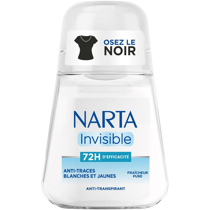 NARTA Invisible Déodorant bille anti-traces 72h