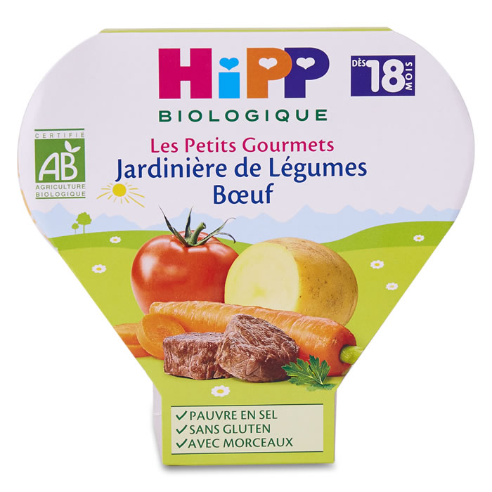 HIPP Jardinière de légumes boeuf bio dès 18 mois
