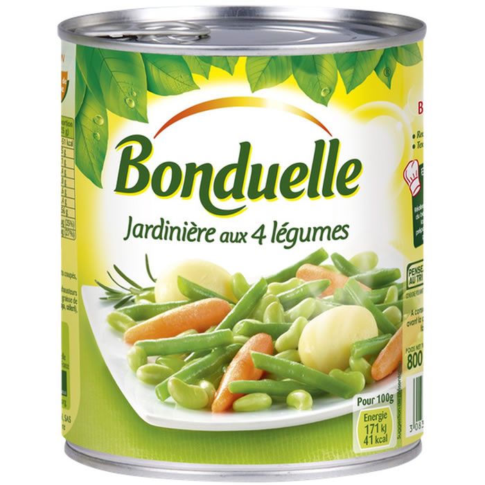 BONDUELLE Jardinière 4 légumes
