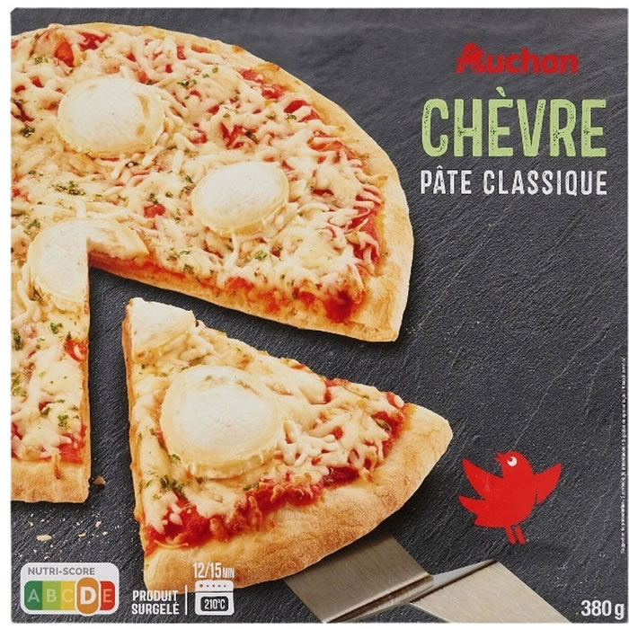AUCHAN Pizza au chèvre