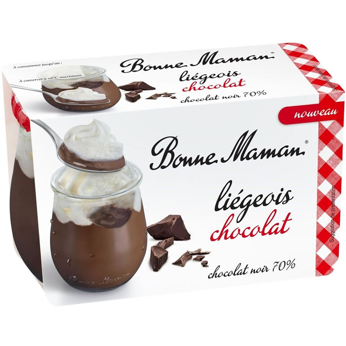 BONNE MAMAN Liégeois au chocolat