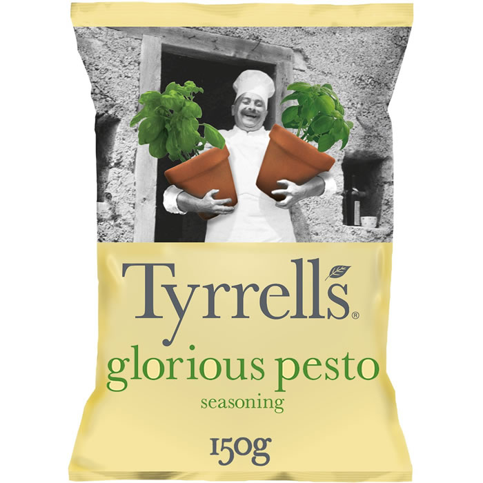 TYRRELLS Chips saveur pesto et parmesan