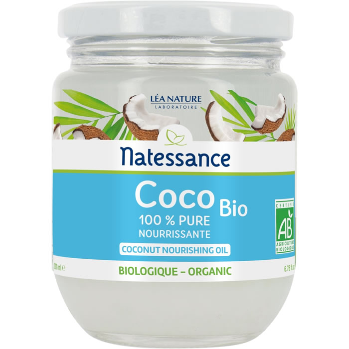 NATESSANCE Huile de coco nourrissante bio