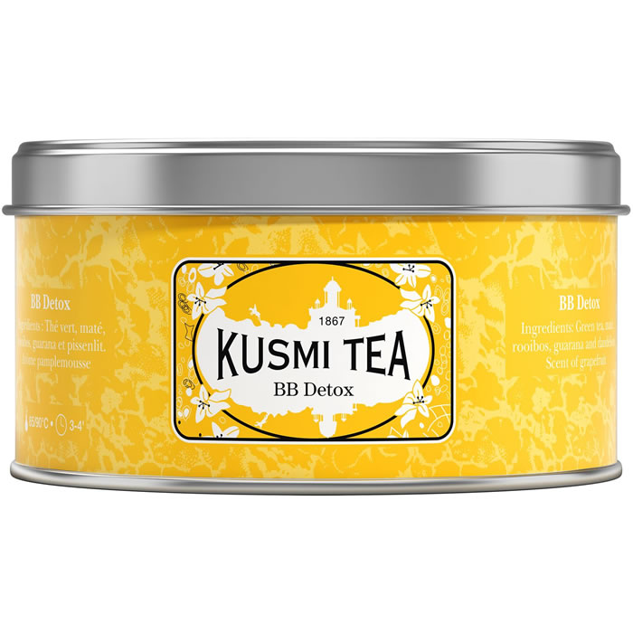 KUSMI TEA Mélange de thé vert, maté et plantes aromatisé pamplemousse