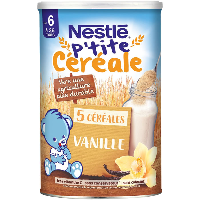 NESTLE P'tite Céréale Céréales en poudre vanille dès 6 mois