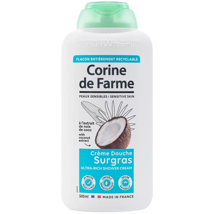 CORINE DE FARME Crème douche surgras à la noix de coco