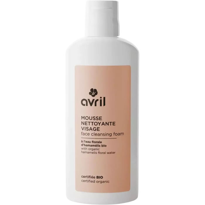 AVRIL Mousse nettoyante visage à l'eau florale bio