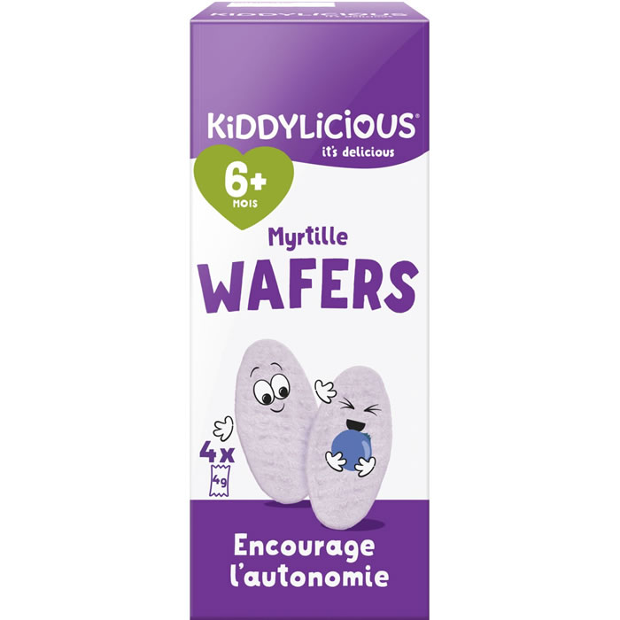 KIDDYLICIOUS Gaufrettes à la myrtille dès 6 mois