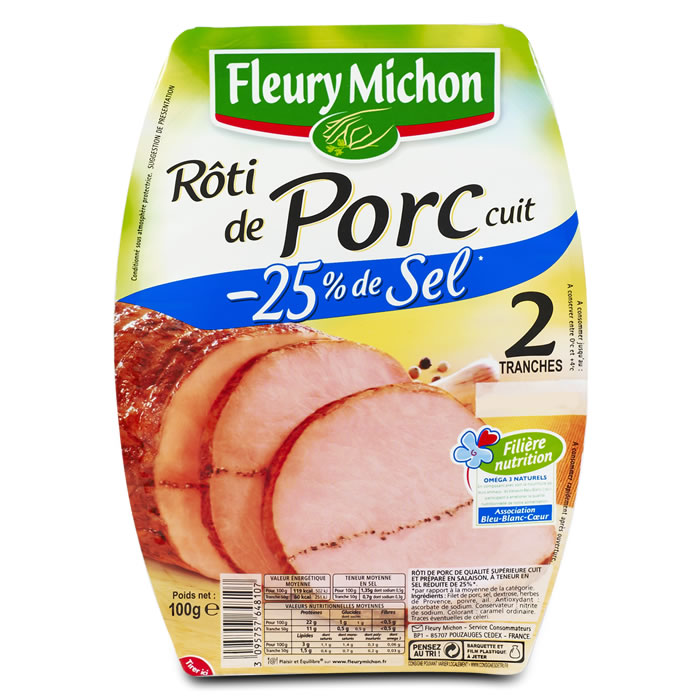 FLEURY MICHON Rôti de porc cuit et préparé dans le filet