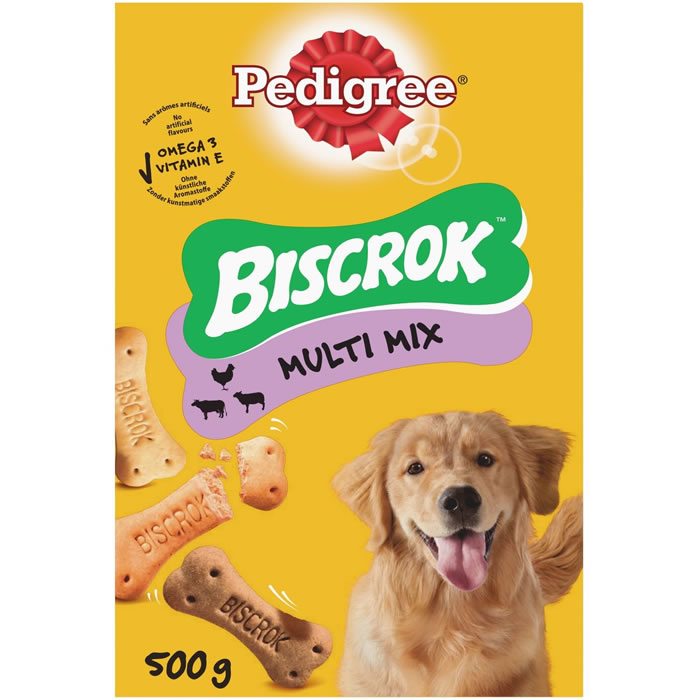 PEDIGREE Biscrok Biscuits croquants pour chien de 3 variétés