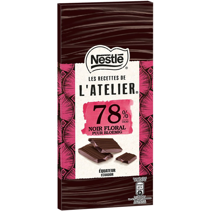 NESTLE Les Recettes de l'Atelier Chocolat noir de dégustation