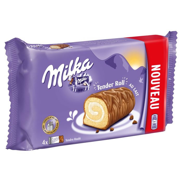 MILKA Tender Roll Mini roulés fourrés au chocolat au lait