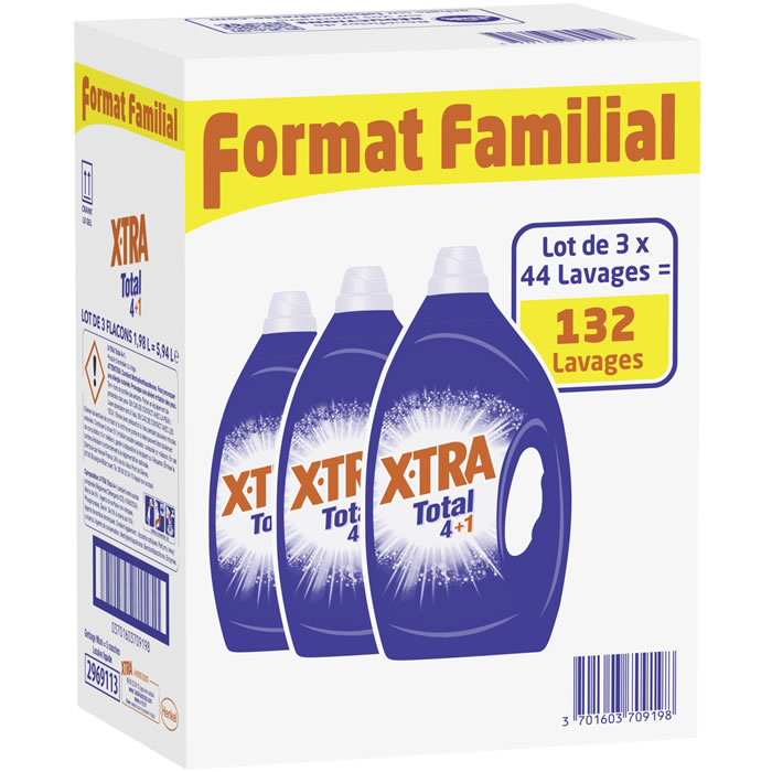 X-TRA Total Lessive liquide 4en1