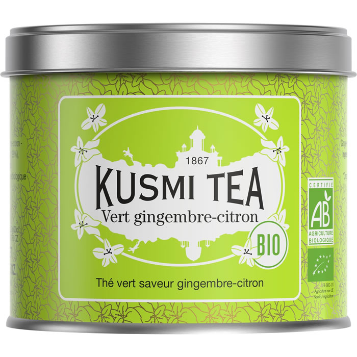 KUSMI TEA Thé vert au gingembre et citron bio
