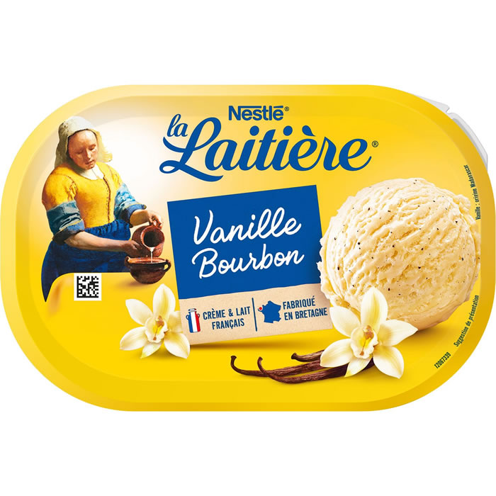 LA LAITIERE Crème glacée à la vanille de Bourbon