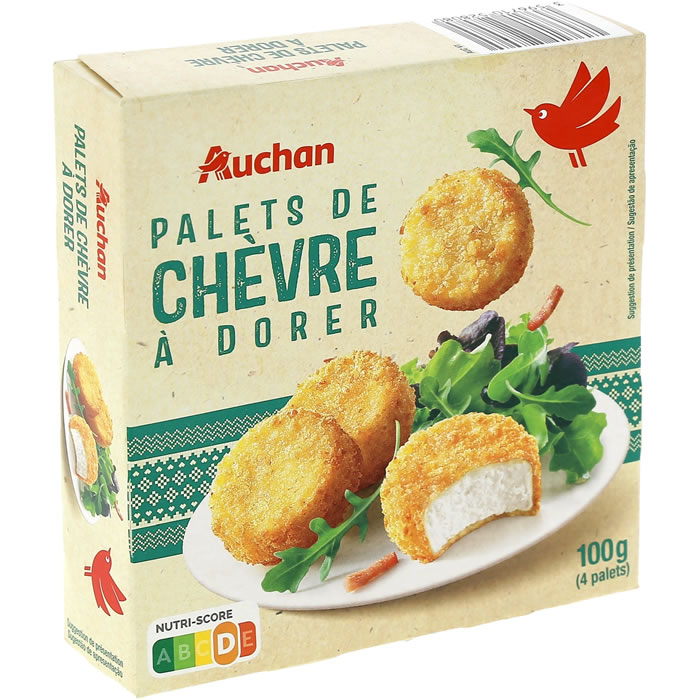 AUCHAN Bouchées panées de chèvre chaud