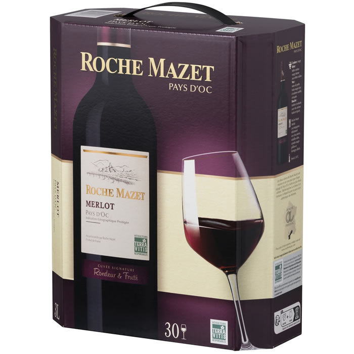 PAYS D'OC - IGP Roche Mazet - Merlot Vin rouge