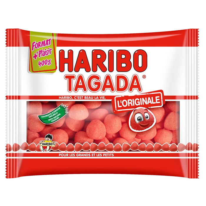 HARIBO Tagada Bonbons gélifiés aromatisés à la fraise