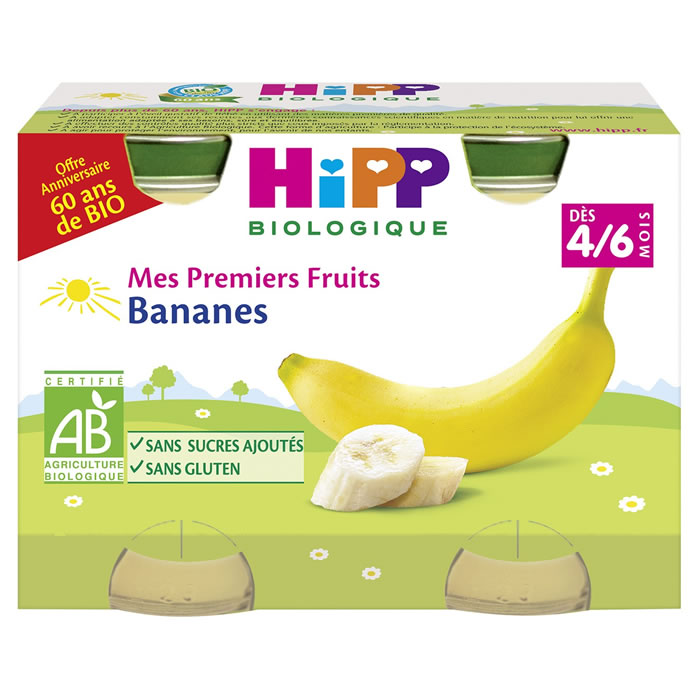 HIPP Mes premiers fruits Banane bio dès 4 mois