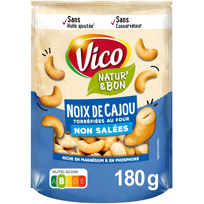 VICO Natur'&Bon Noix de cajou torréfiées au four sans sel ajouté