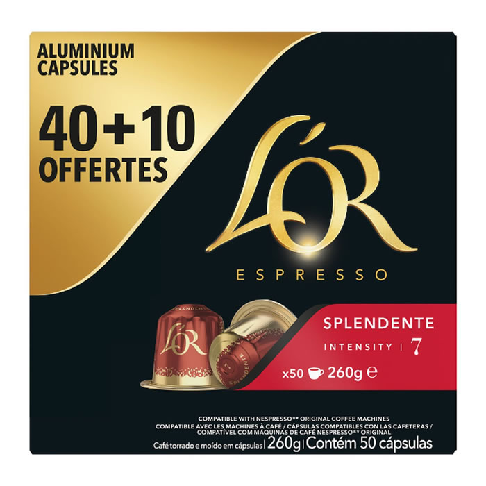L'OR Splendente Capsules de café espresso N°7