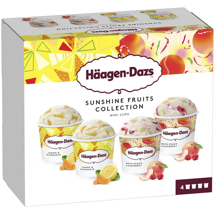 HÄAGEN-DAZS Sunshine Fruits Collection Assortiment de mini crème glacée