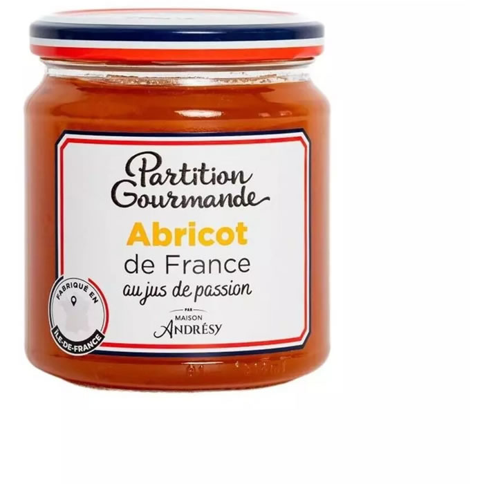 PARTITION GOURMANDE Confiture d'abricot et jus de passion