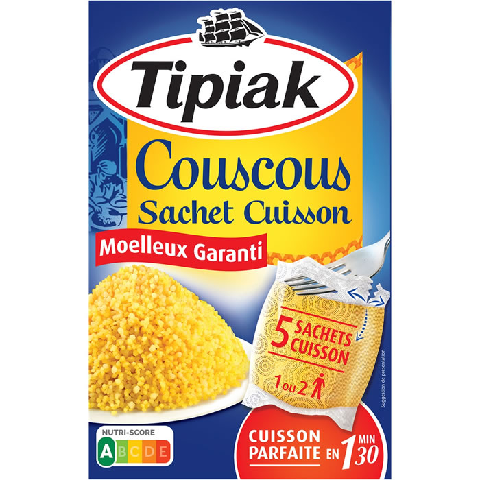 TIPIAK Couscous grain en sachet cuisson