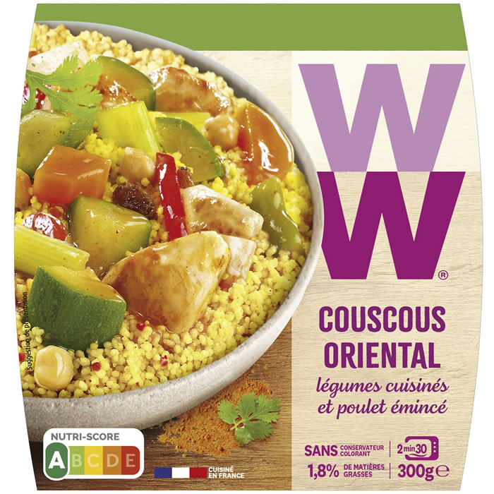 WEIGHT WATCHERS Couscous oriental au poulet émincé micro-ondes