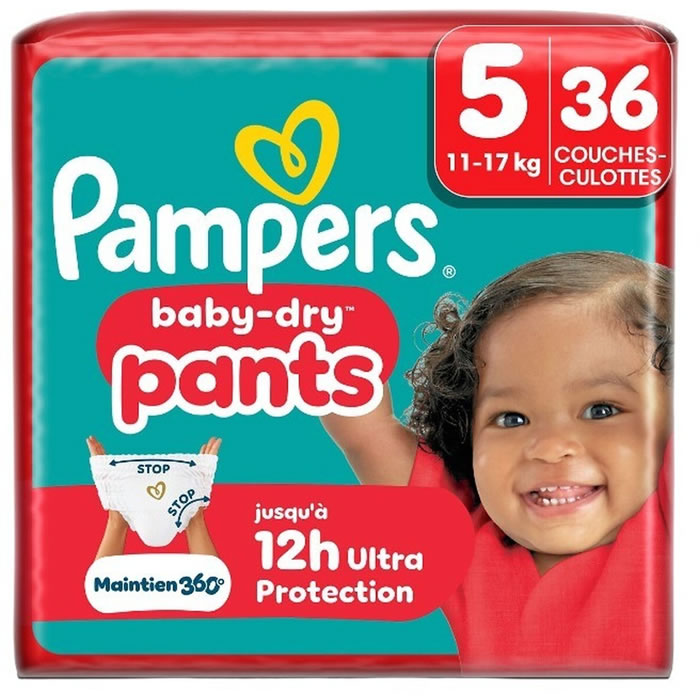 PAMPERS Baby-Dry Pants Couches-culottes taille 5 (11-17 kg)