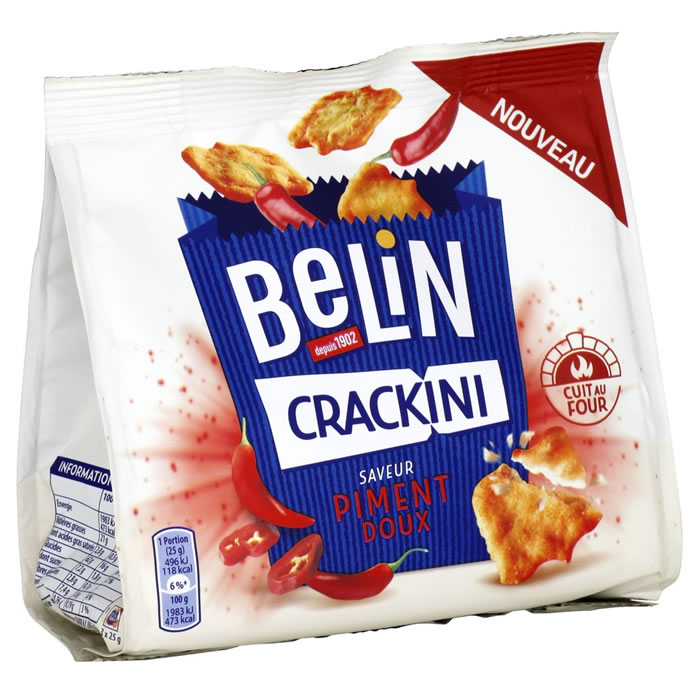 BELIN Crackini Crackers au piment doux