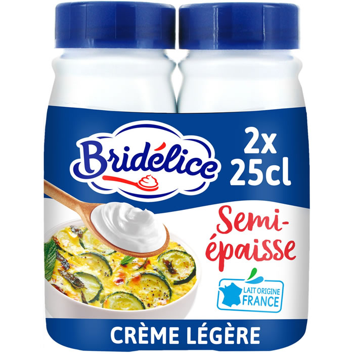 BRIDELICE Crème légère semi-épaisse 18% M.G UHT