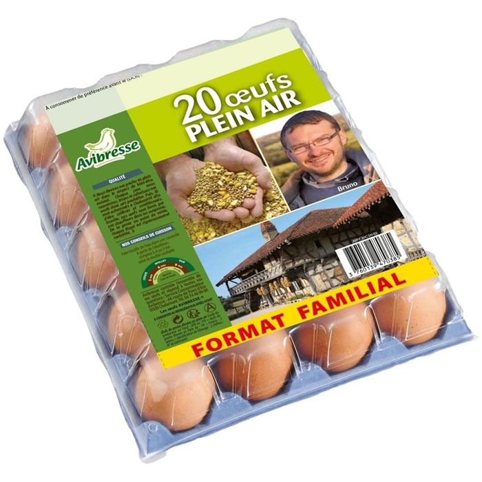 AVIBRESSE Oeufs de poules élevées en plein air