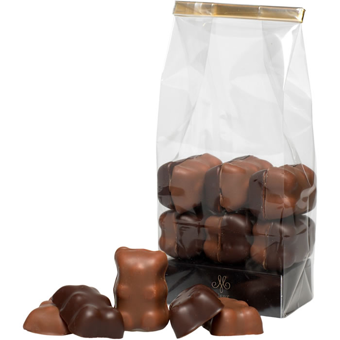 MEERT Assortiment d'oursons guimauve au chocolat au lait et noir
