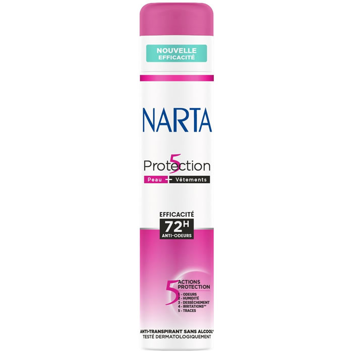 NARTA Protection 5 Déodorant spray anti-odeurs 72h